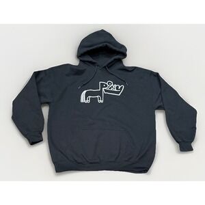 Rex Orange County Hoodie Unisex Large Black Fleece Graphic Pullover Sweatshirt